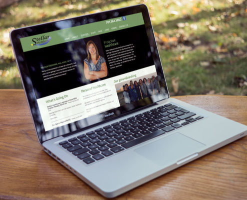 Nufire Marketing website design Stellar Healthcare in Fargo
